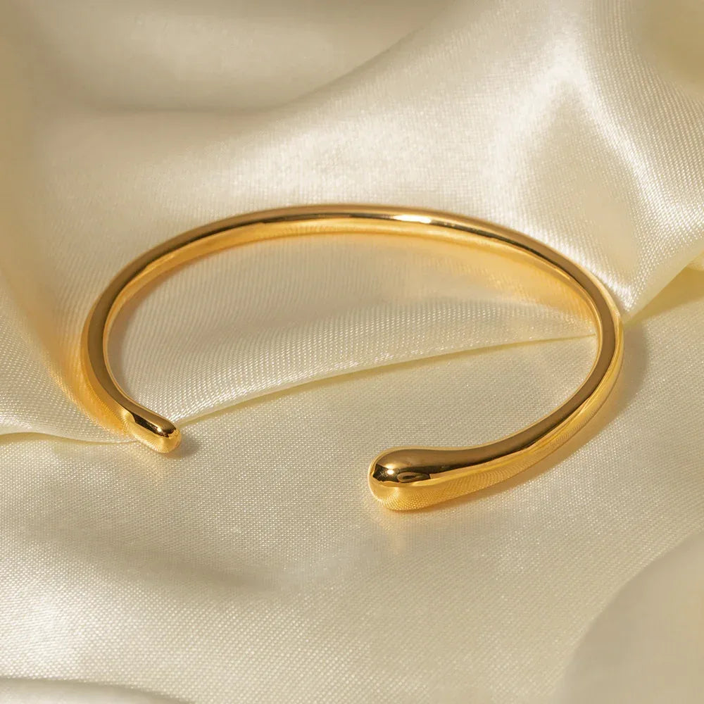 Stainless Steel Simple Opening Bracelet - Viexta