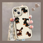 Cream Sausage Dog iPhone Case - Viexta