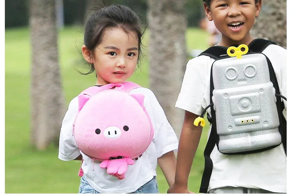Anti-lost Plush Kindergarten Children's Animal Backpack - Viexta