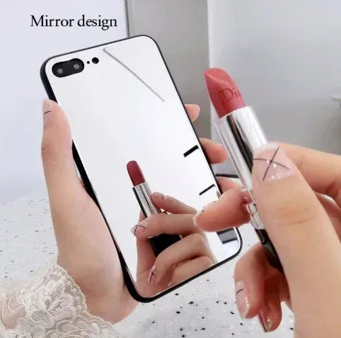 IPhone mirror phone case with self-timer glass case - Viexta