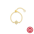 S925 Silver Niche Unique Chain Ring