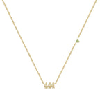 Angel Digit Stainless Steel Three-link Number Pendant Necklace - Viexta