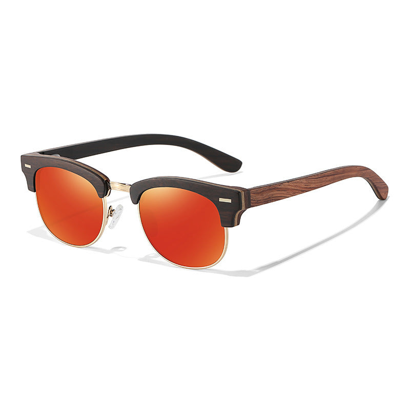 Semi-rimless Men's And Women's Polarized Sunglasses UV400