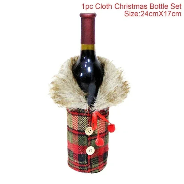 christmas-decorations-christmas-wine-bottle-socks - Viexta