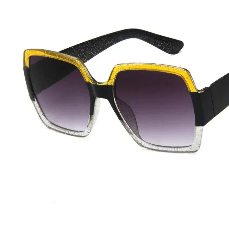 Colorful glitter retro sunglasses - Viexta