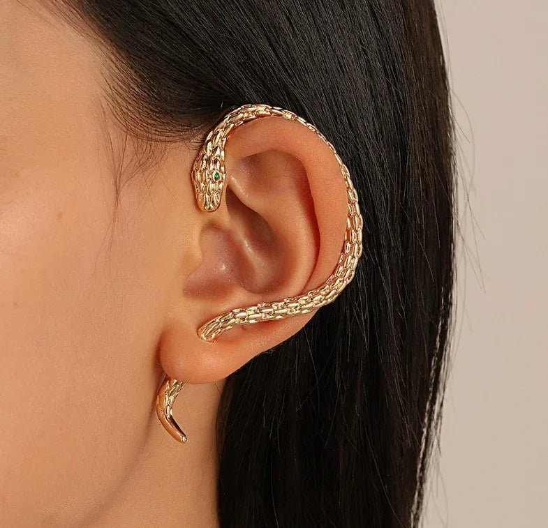 Personalized Snake Wrapped Earrings - Viexta
