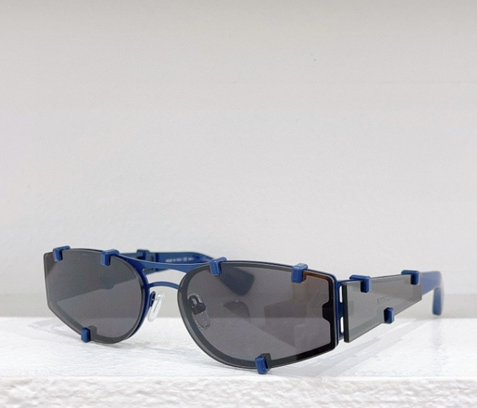 Fashionable metal men's cat-eye sunglasses, face-flattering small sunglasses