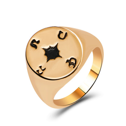 European Retro Portrait Ring