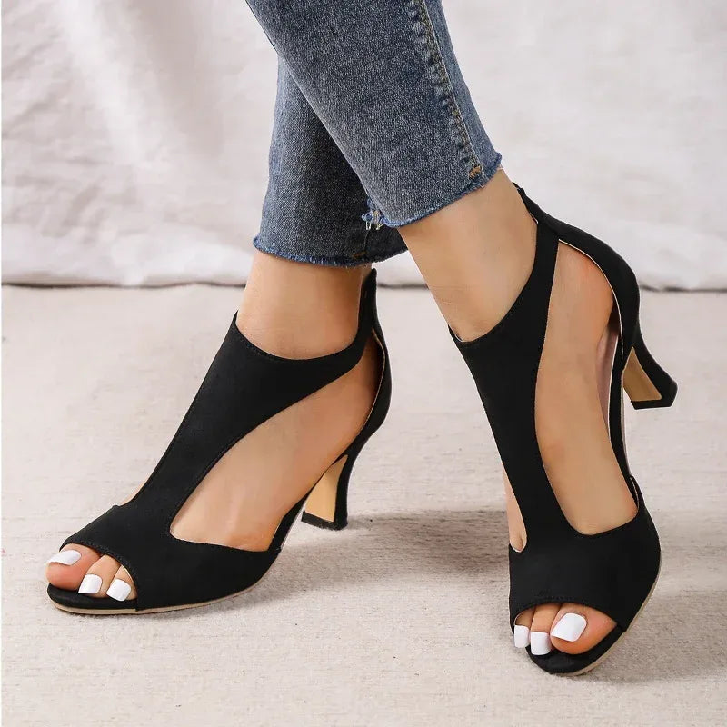 Zippered High Heel - Viexta