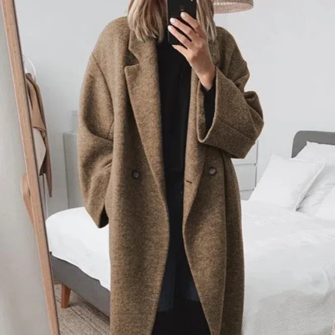 womens-multi-color-multi-size-woolen-trench-coat-coat - Viexta