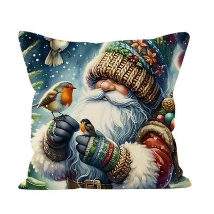 Living Room Sofa Decoration Christmas Cartoon Pillow Cover