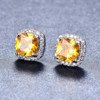Korean-style Zircon Stud Earrings - Viexta