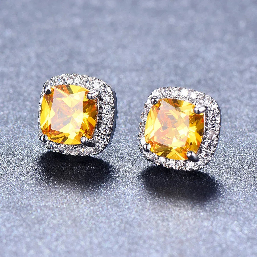 Korean-style Zircon Stud Earrings - Viexta