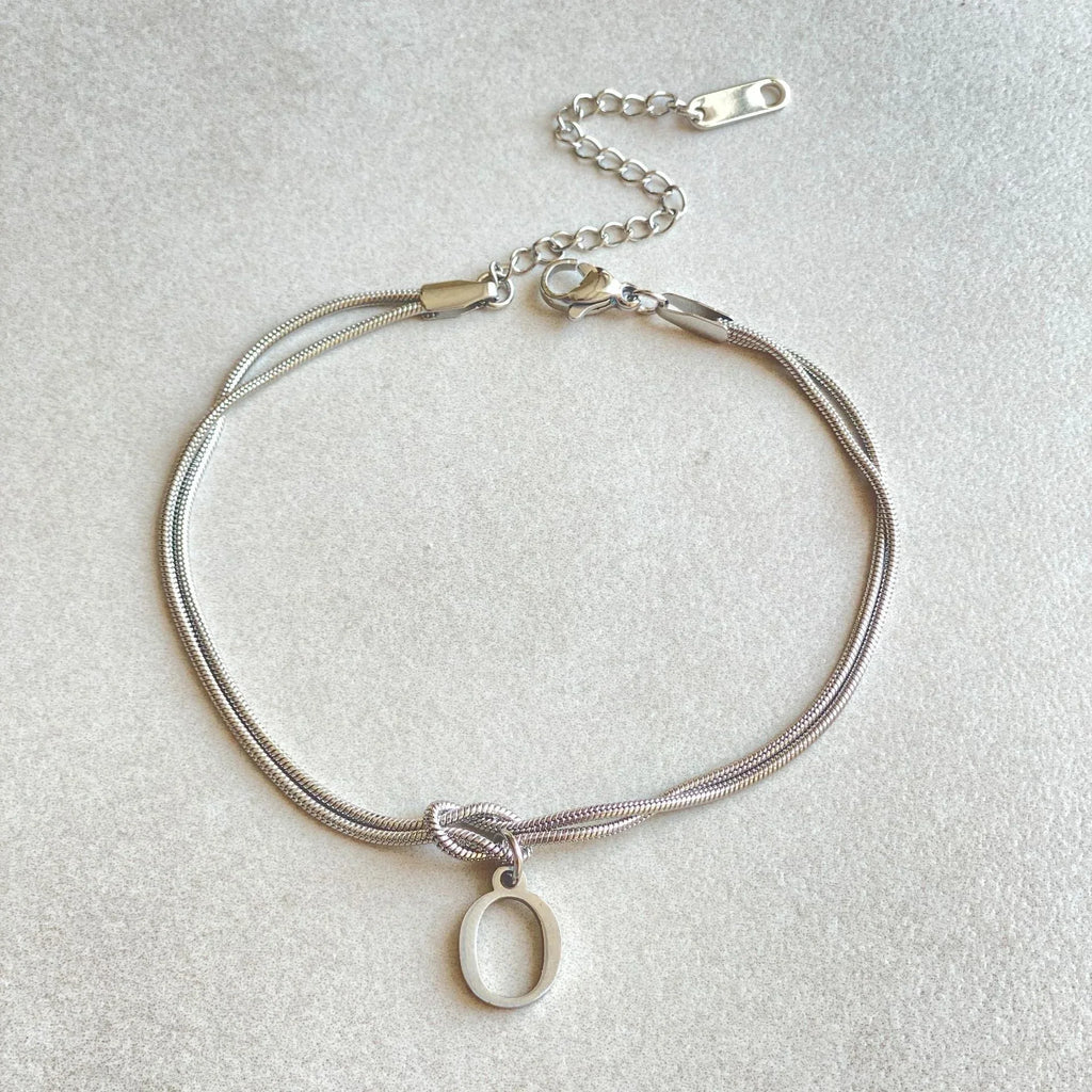 stainless-steel-26-letter-pendant-bracelet - Viexta