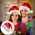 Christmas Hat LED Light Plush Santa Hat - Viexta