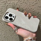 Magnetic Leather Drop-resistant Flannel iPhone Case