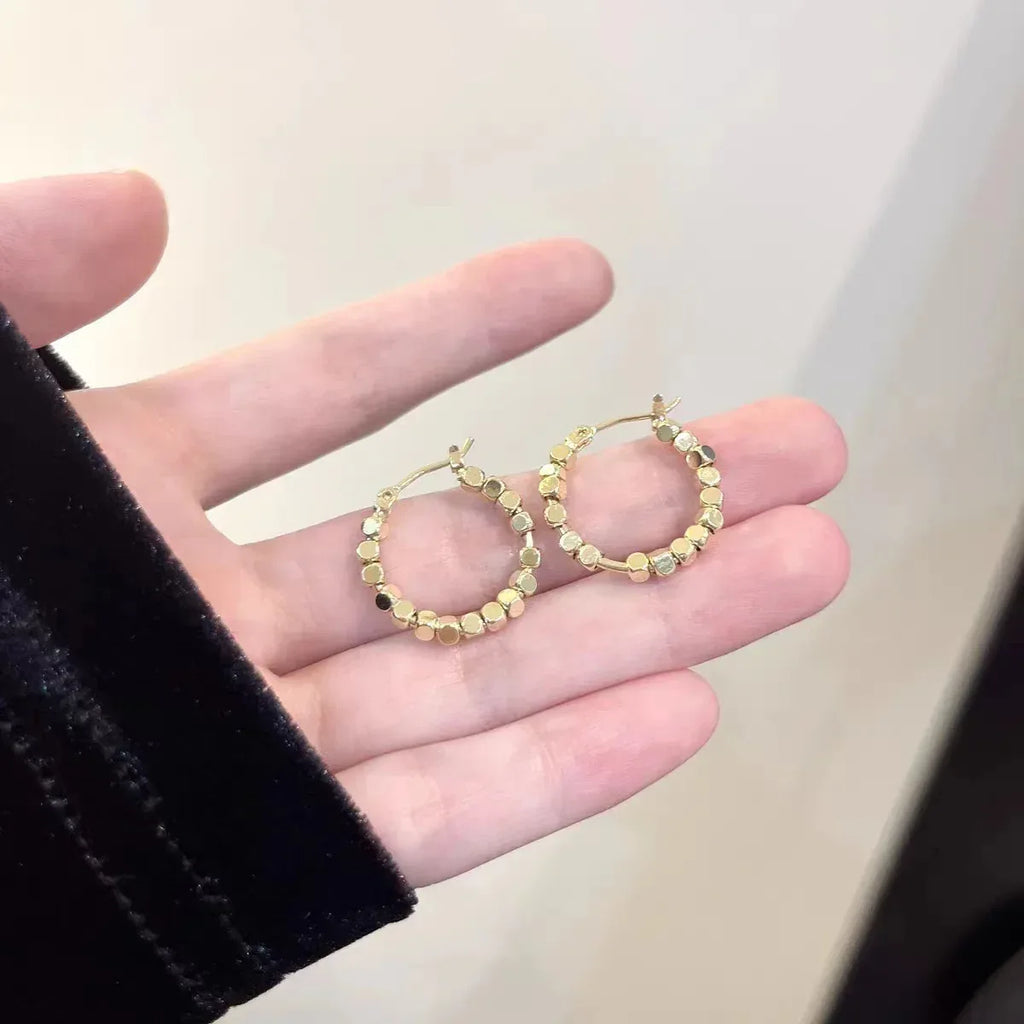 Square Balls Geometric Hoops - Viexta