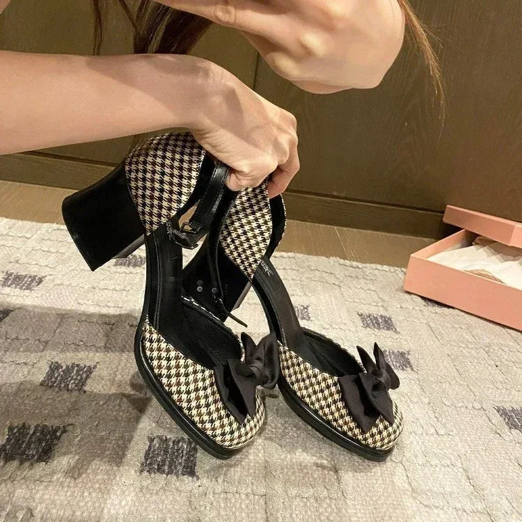 Thick Versatile Women's Temperament High Heels - Viexta