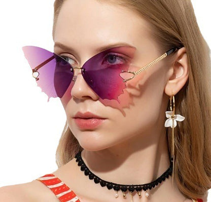 Butterfly Rim Gradient Glasses