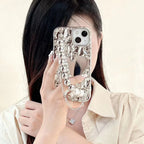 Heart Shape Mirror With Bracelet iPhone Case - Viexta