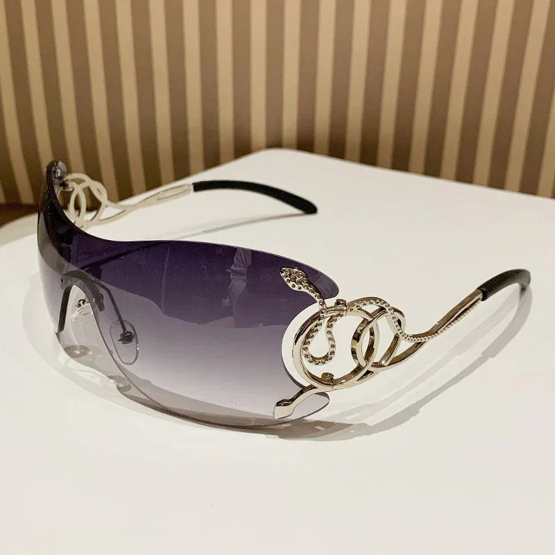 Lingsnake Metal Frameless Lux Sunglasses - Viexta