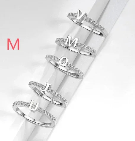 s925-sterling-silver-micro-inlaid-letters-ring - Viexta