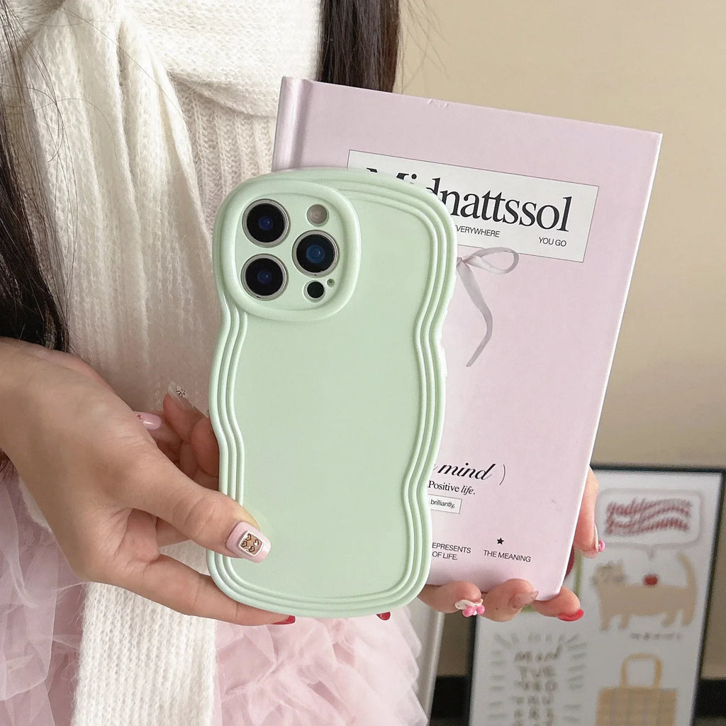 Cream Candy Color Wave iPhone Case - Viexta