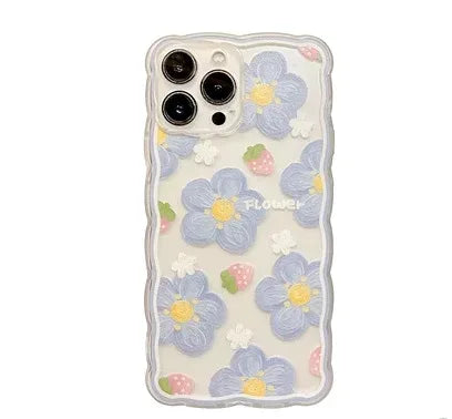 Flower iPhone Wavy edge case - Viexta
