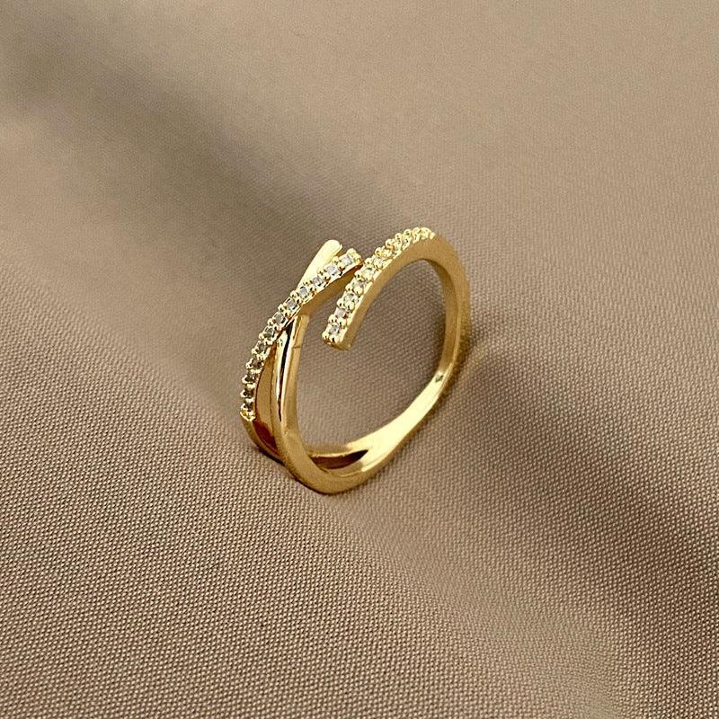 Double Layer Zircon Ring - Viexta