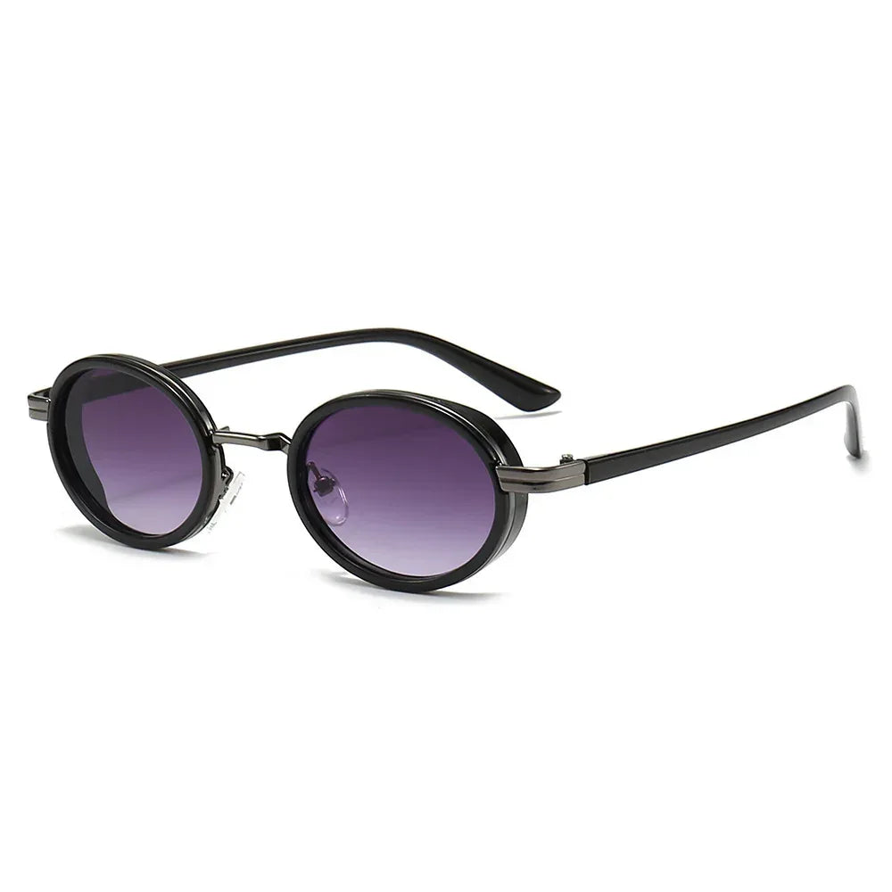 retro-style-steampunk-metal-oval-small-sunglasses - Viexta