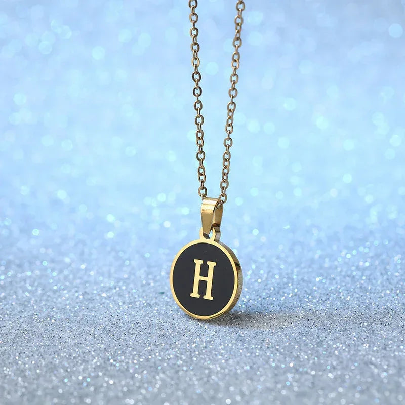 O-shaped Chain Letter Necklace - Viexta