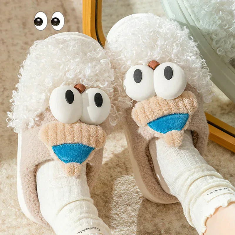 Cartoon Bearded Santa Claus Slippers - Viexta