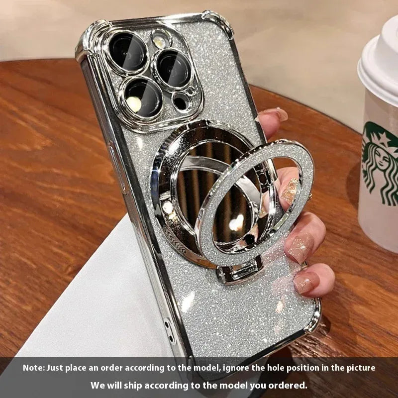 Glitter Folding Bracket iPhone case - Viexta
