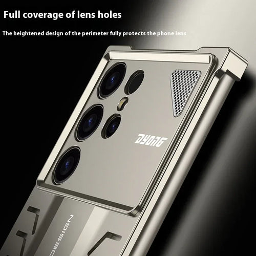 Automatic Fastener Aluminum Alloy Samsung Phone Case - Viexta