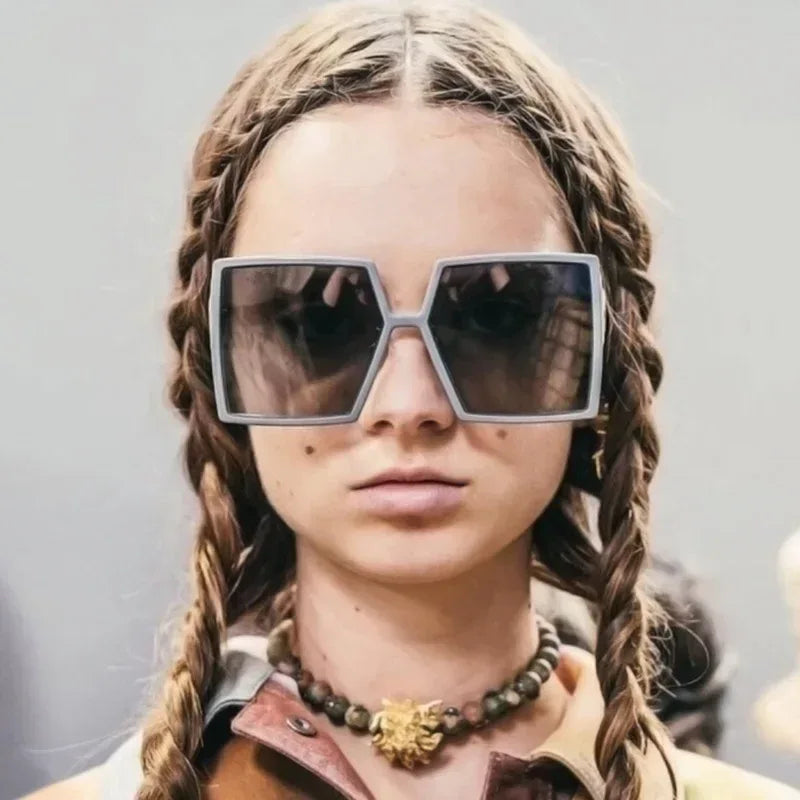 New Large Square Frame Sunglass - Viexta