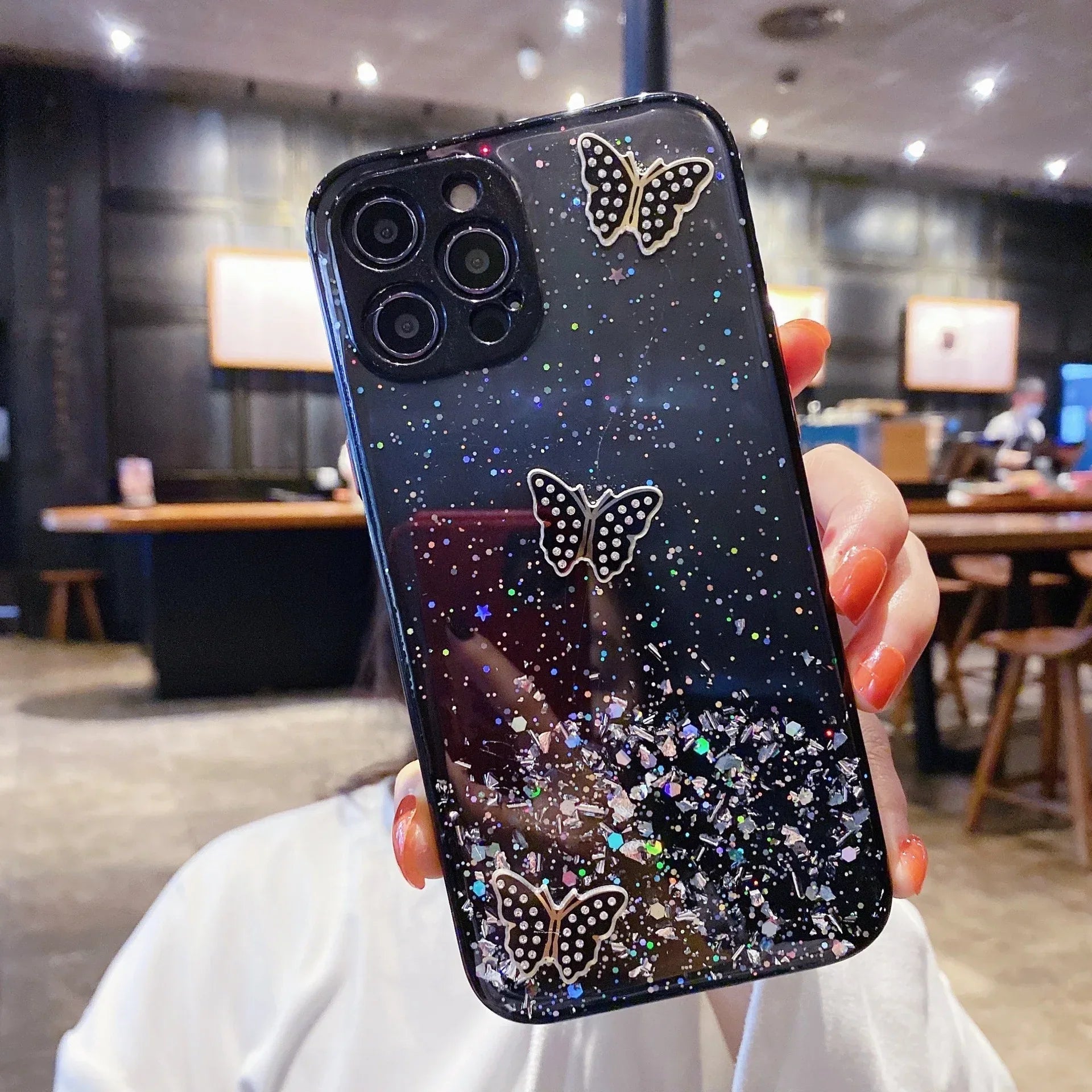 Butterfly All Inclusive Epoxy iPhone Case - Viexta