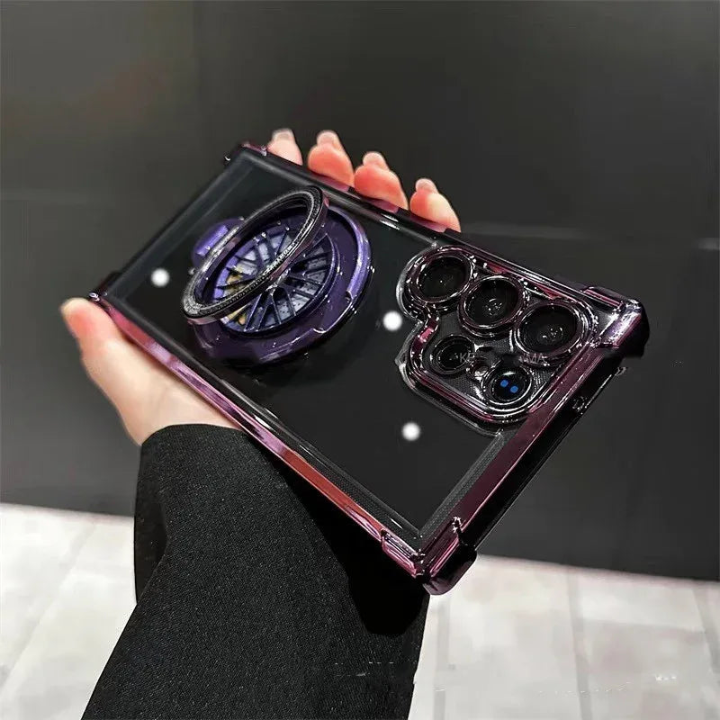 Decompression Gyro Magnetic Samsung S Series Phone Case - Viexta