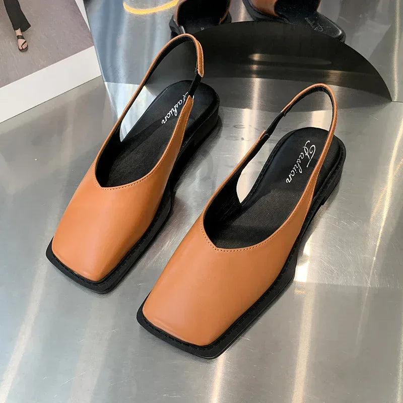 Retro Closed Toe Sandals - Viexta