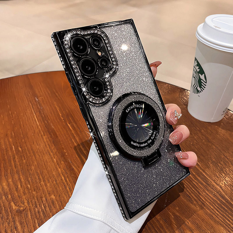 Glitter Magnetic Bracket Samsung Phone Case
