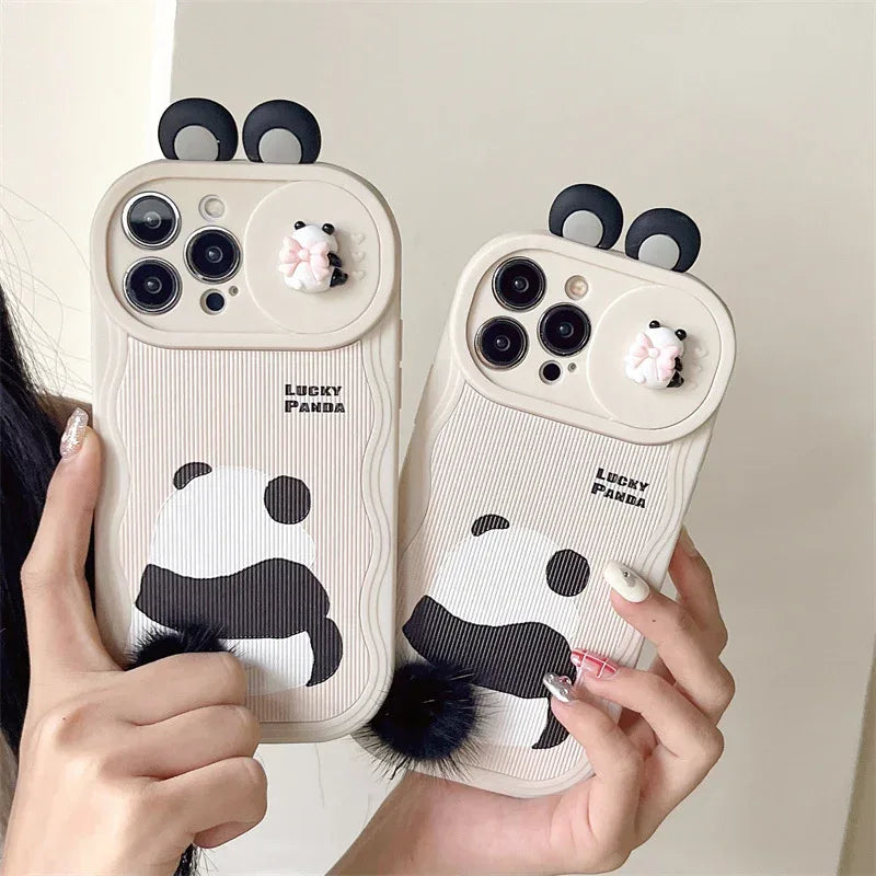 Furry Panda iPhone Case - Viexta