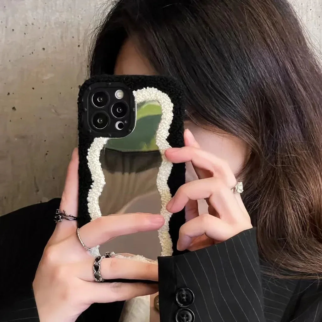 plush-patch-mirror-iphone-case - Viexta