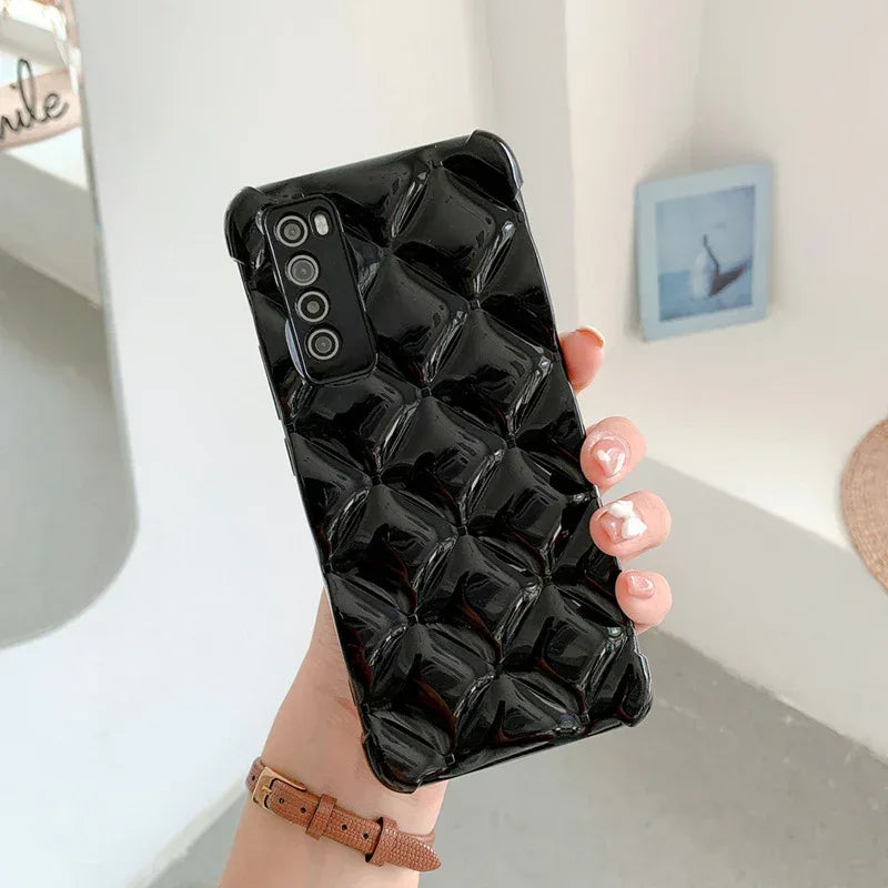 silicone-diamond-cell-huawei-phone-case - Viexta