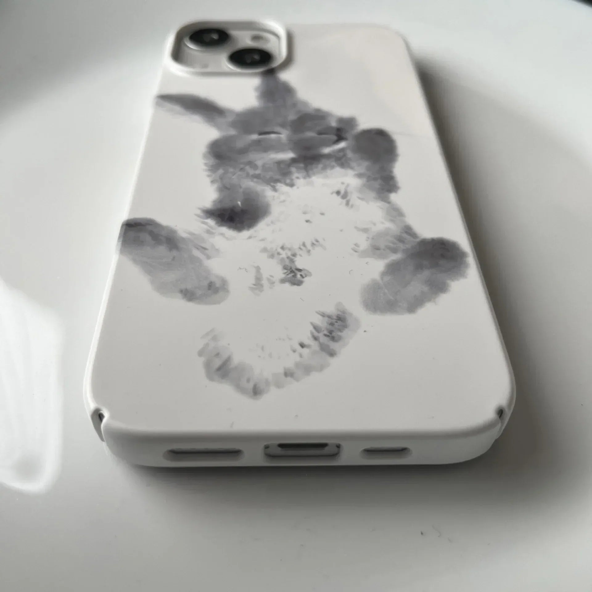 Rabbit Chinese Ink Ins Art Film iPhone Case - Viexta