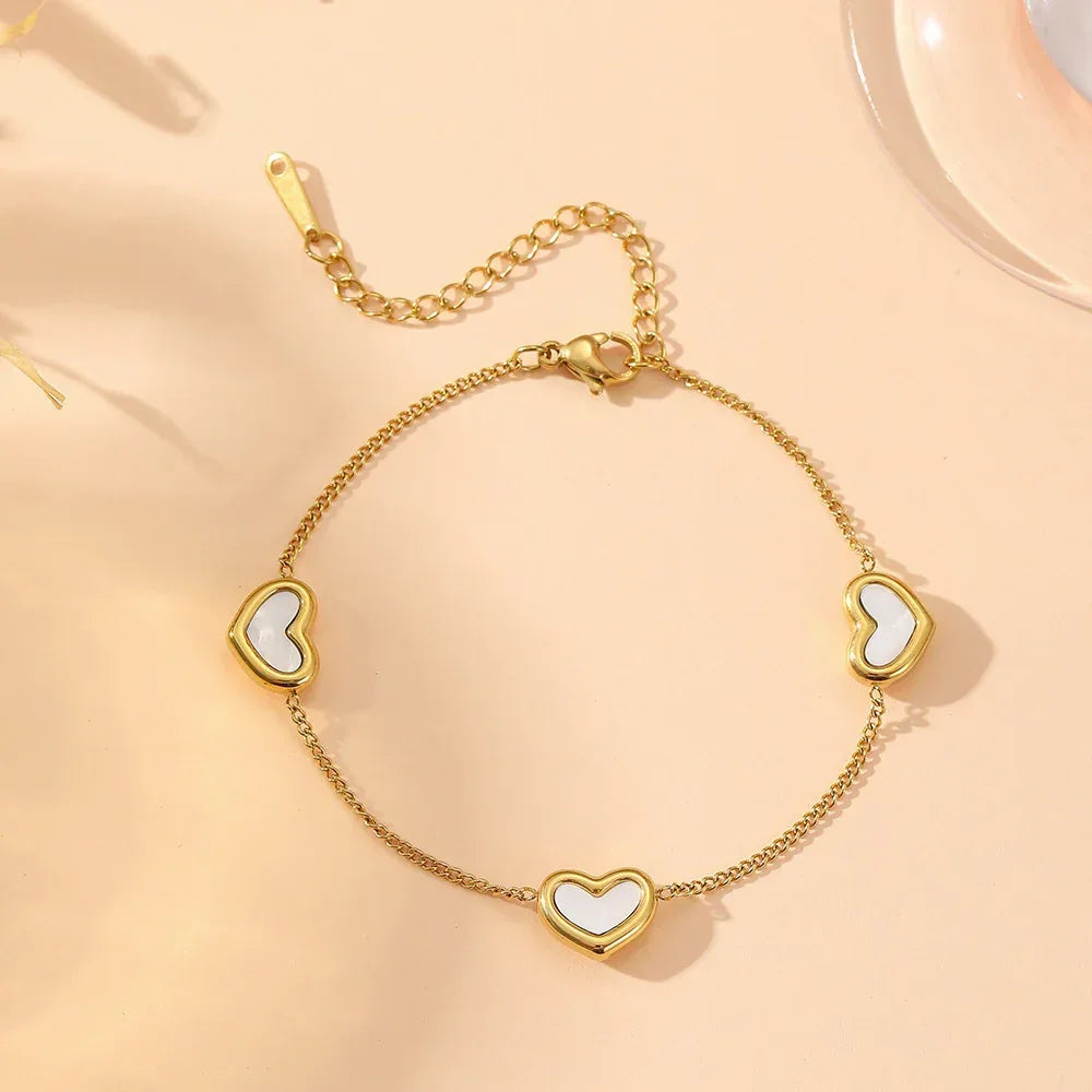 titanium-steel-heart-bracelet - Viexta