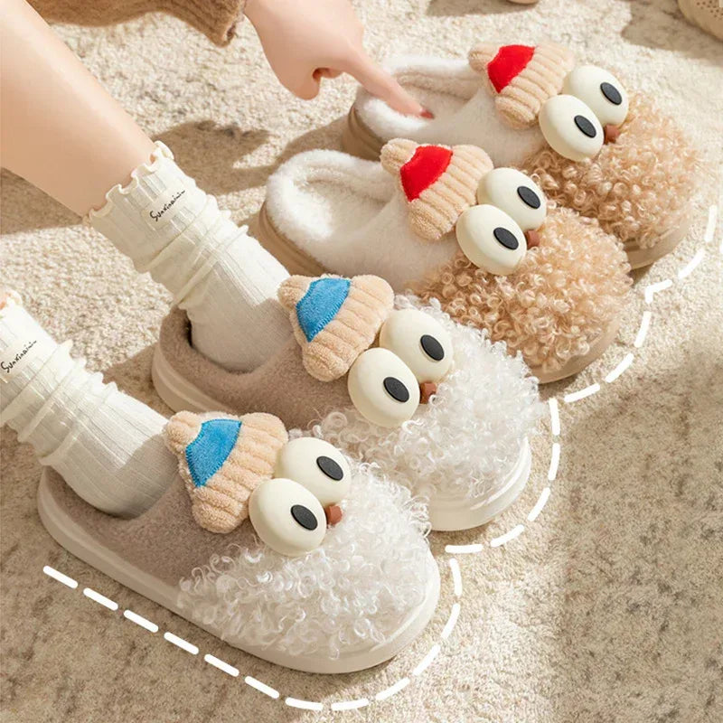 Cartoon Bearded Santa Claus Slippers - Viexta