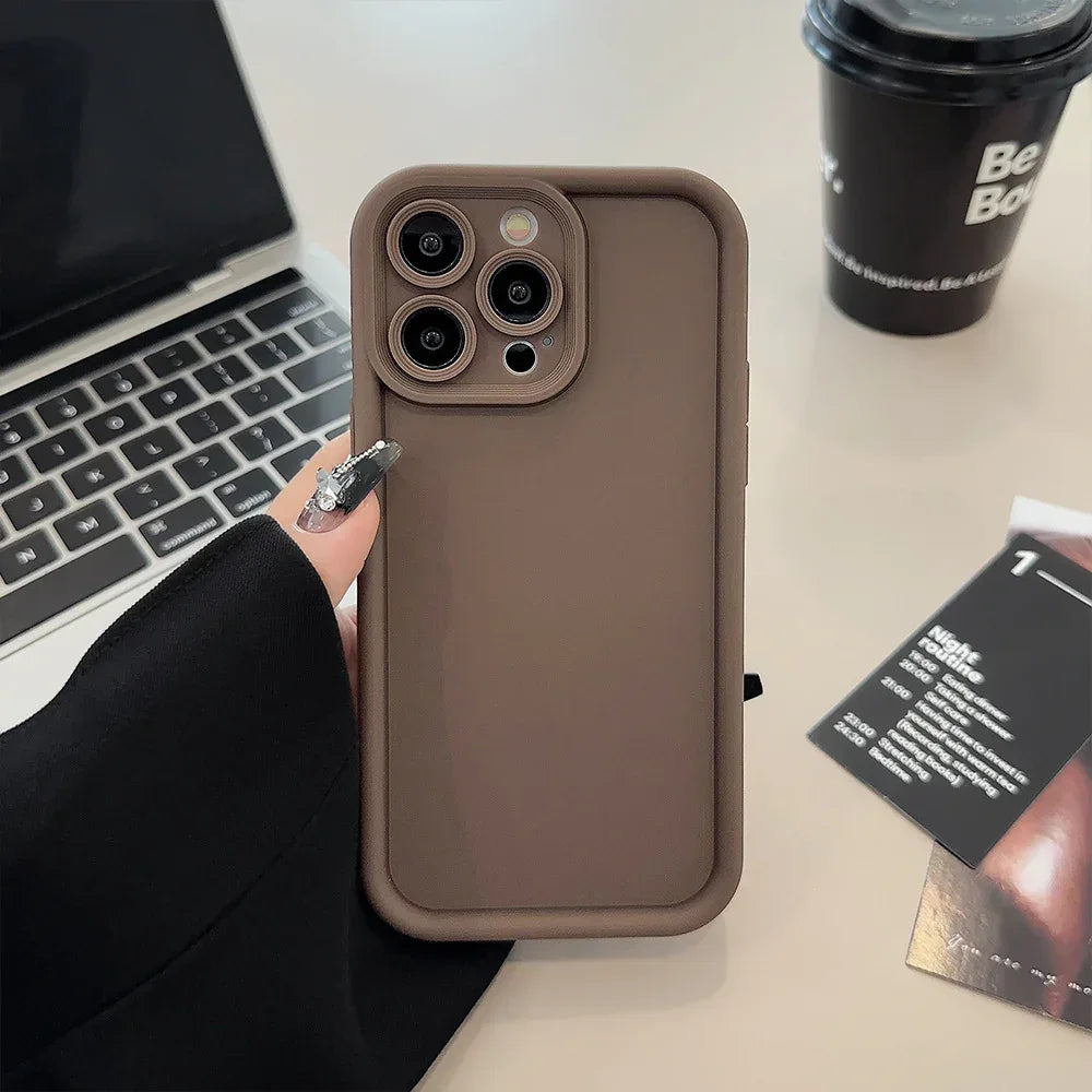 solid-color-all-inclusive-silicone-iphone-case - Viexta