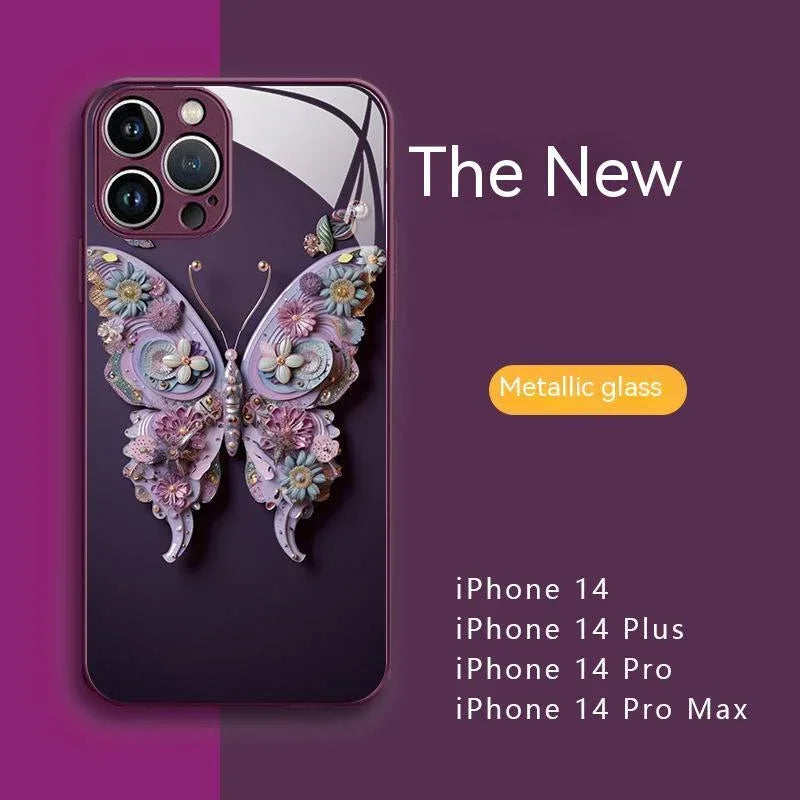 fairy-butterfly-glass-iphone-case - Viexta