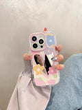 mirror-oil-painting-flower-cartoon-iphone-cover - Viexta