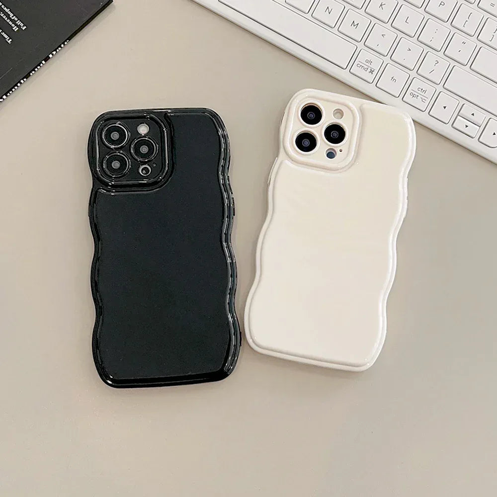 solid-color-air-cushion-silicone-iphone-case - Viexta