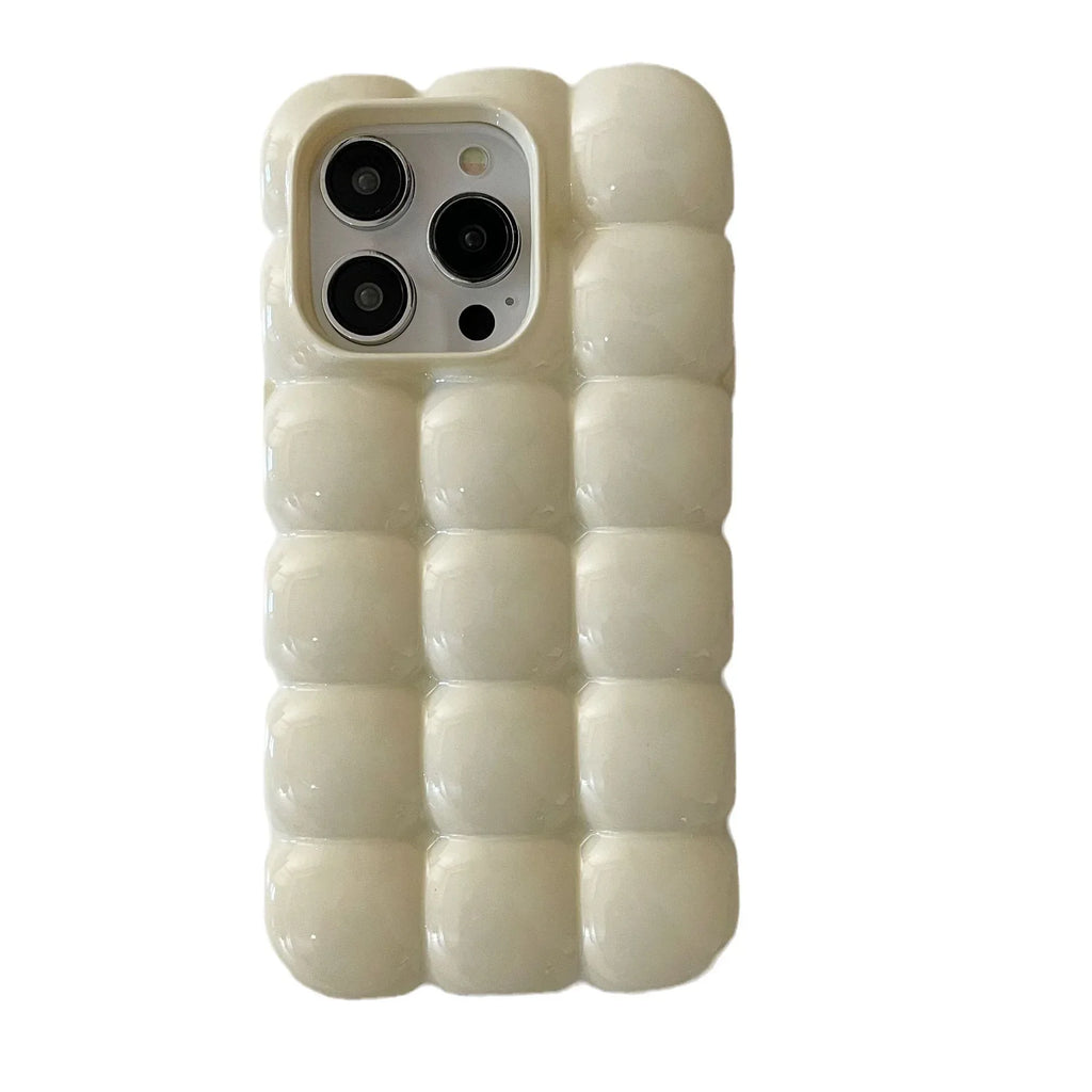 Solid Color Macarons Egg Waffle iPhone Case - Viexta